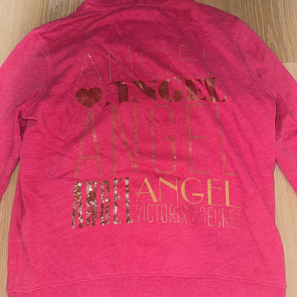 Victoria's Secret Pink Full Zip Hoodie Sweater Top M